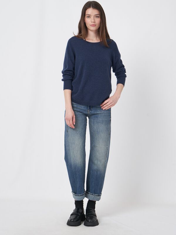 Cashmere boothalstrui met ronde zoom image number 4