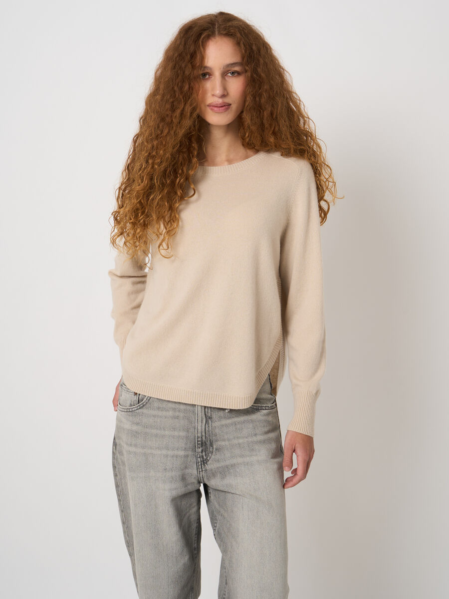 Pull col bateau 100% cachemire image number 1