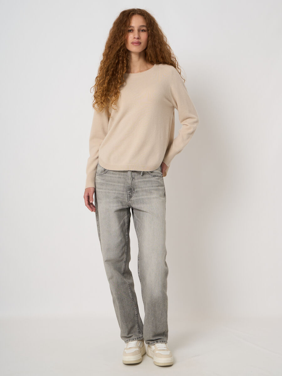 Pull col bateau 100% cachemire image number 3