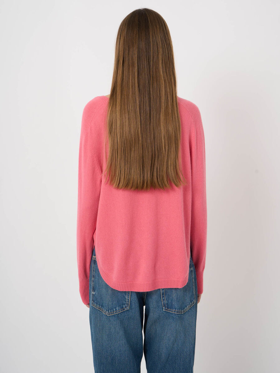 Pull col bateau 100% cachemire image number 3