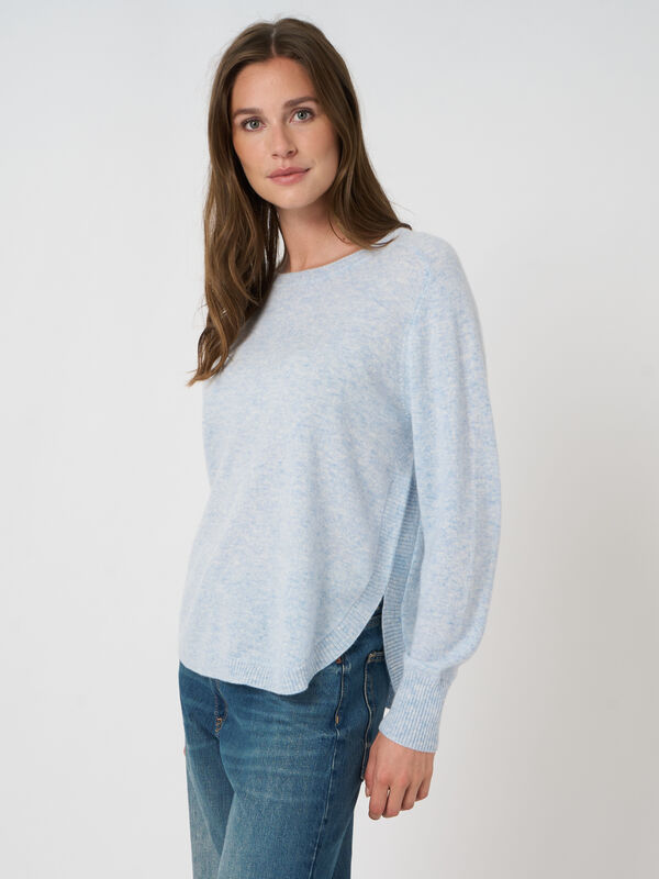 Boatneck 100% cashmere sweater image number 2