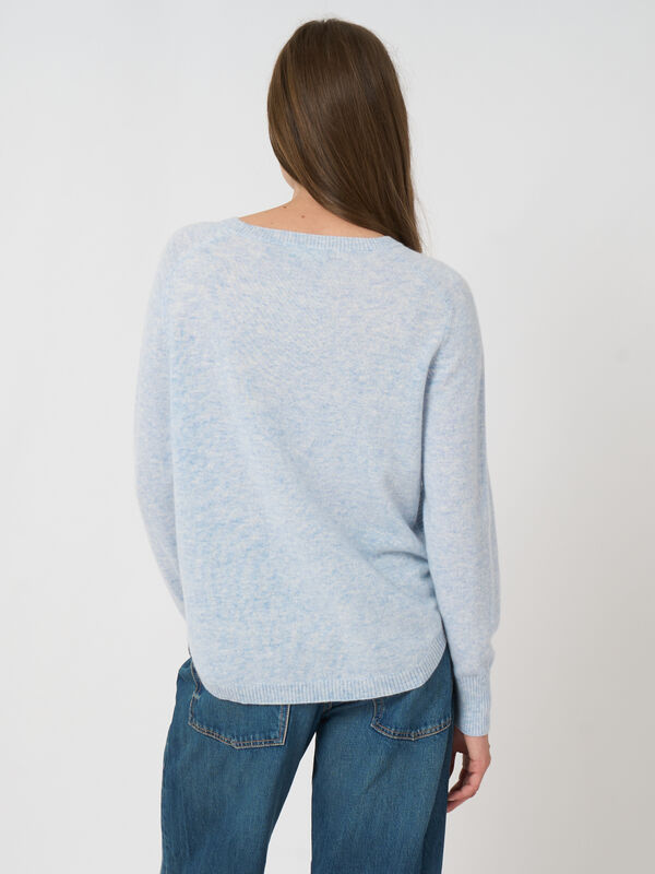 Boatneck 100% cashmere sweater image number 4