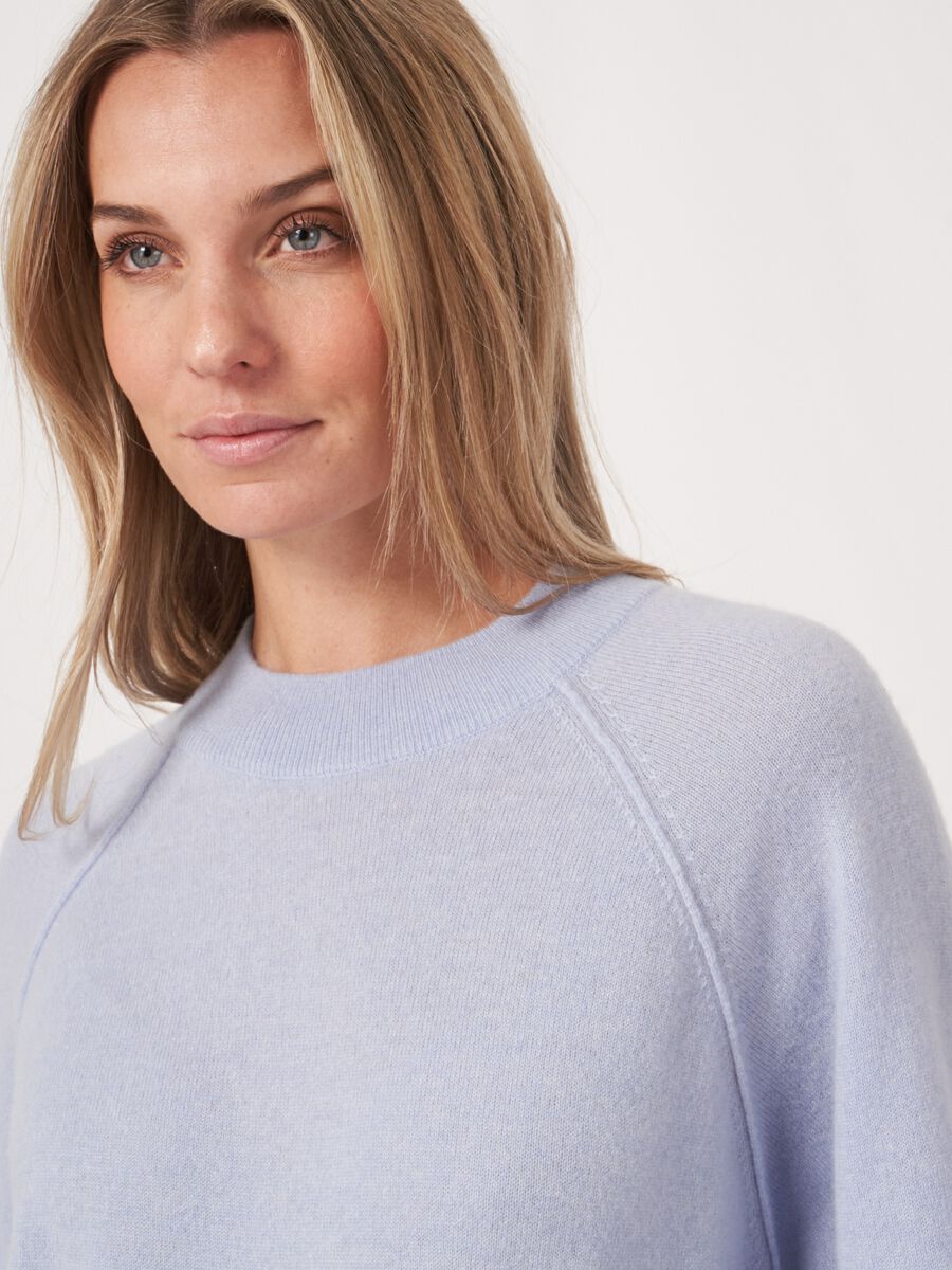 Cashmere trui met trekkoord aan de taille image number 3