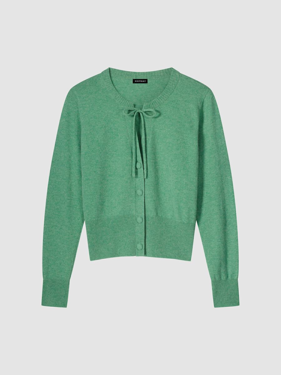 Cashmere vest met strikkoord image number 0