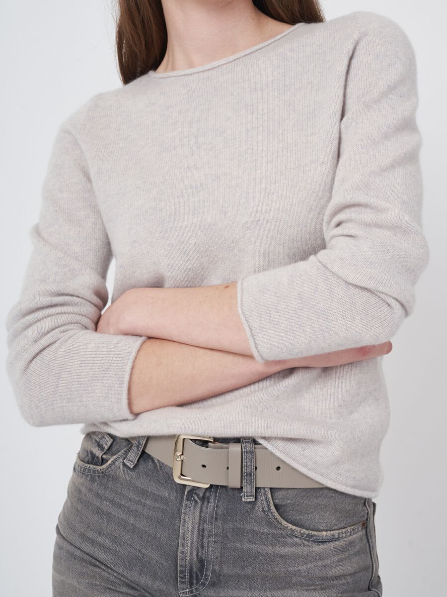 Kasjmier boothals trui - medium gewicht & tijdloos image number 4