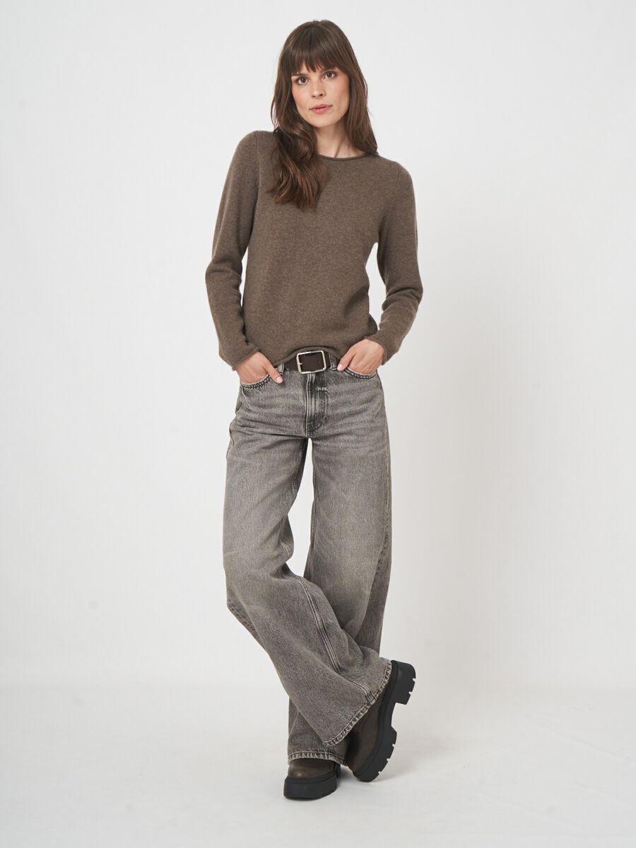 Kasjmier boothals trui - medium gewicht & tijdloos image number 4