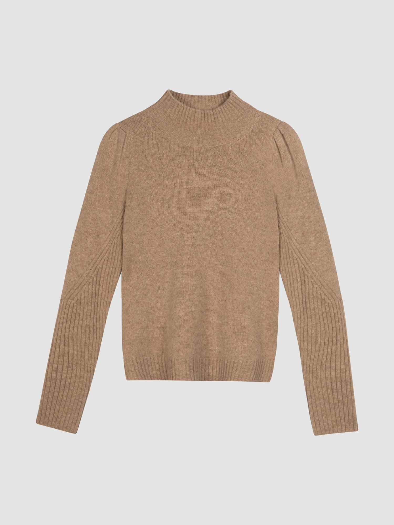 cashmere sweater met schouderdetail afbeelding