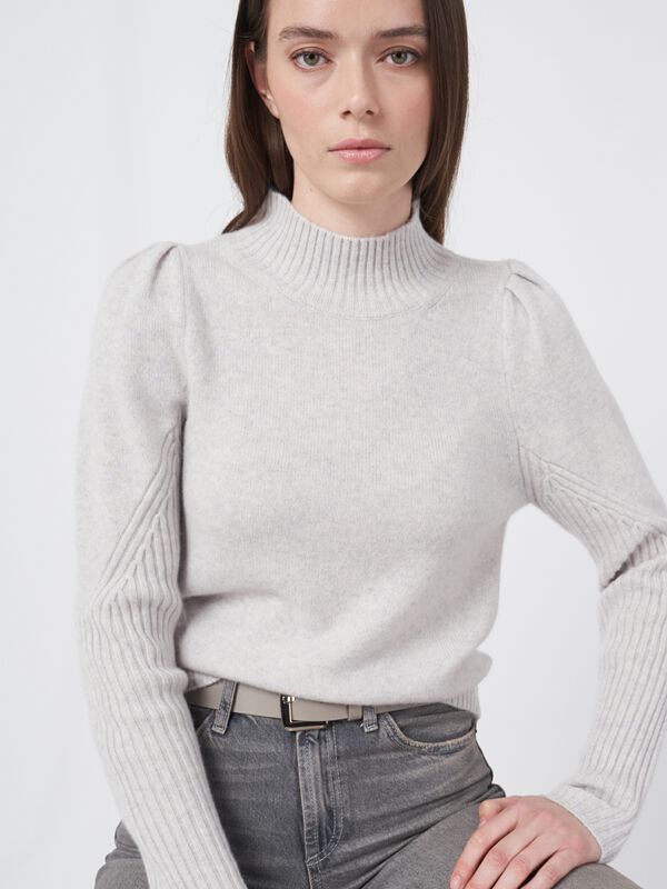 Kaschmir-Pullover mit Schulterdetail image number 1