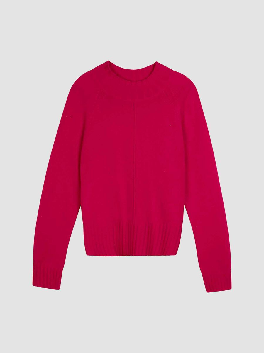 Bio-Kaschmir-Pullover mit geripptem Stehkragen image number 0