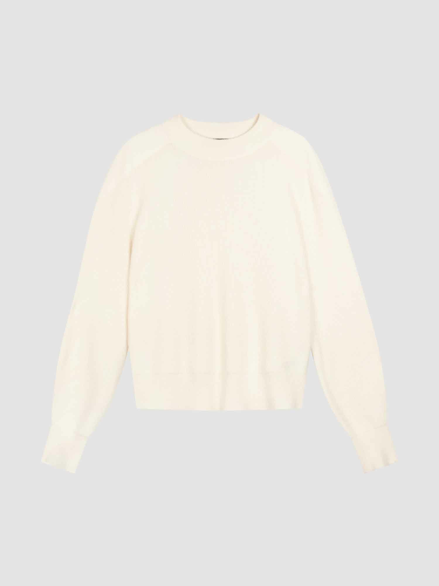Fijn ribgebreide cashmere sweater afbeelding