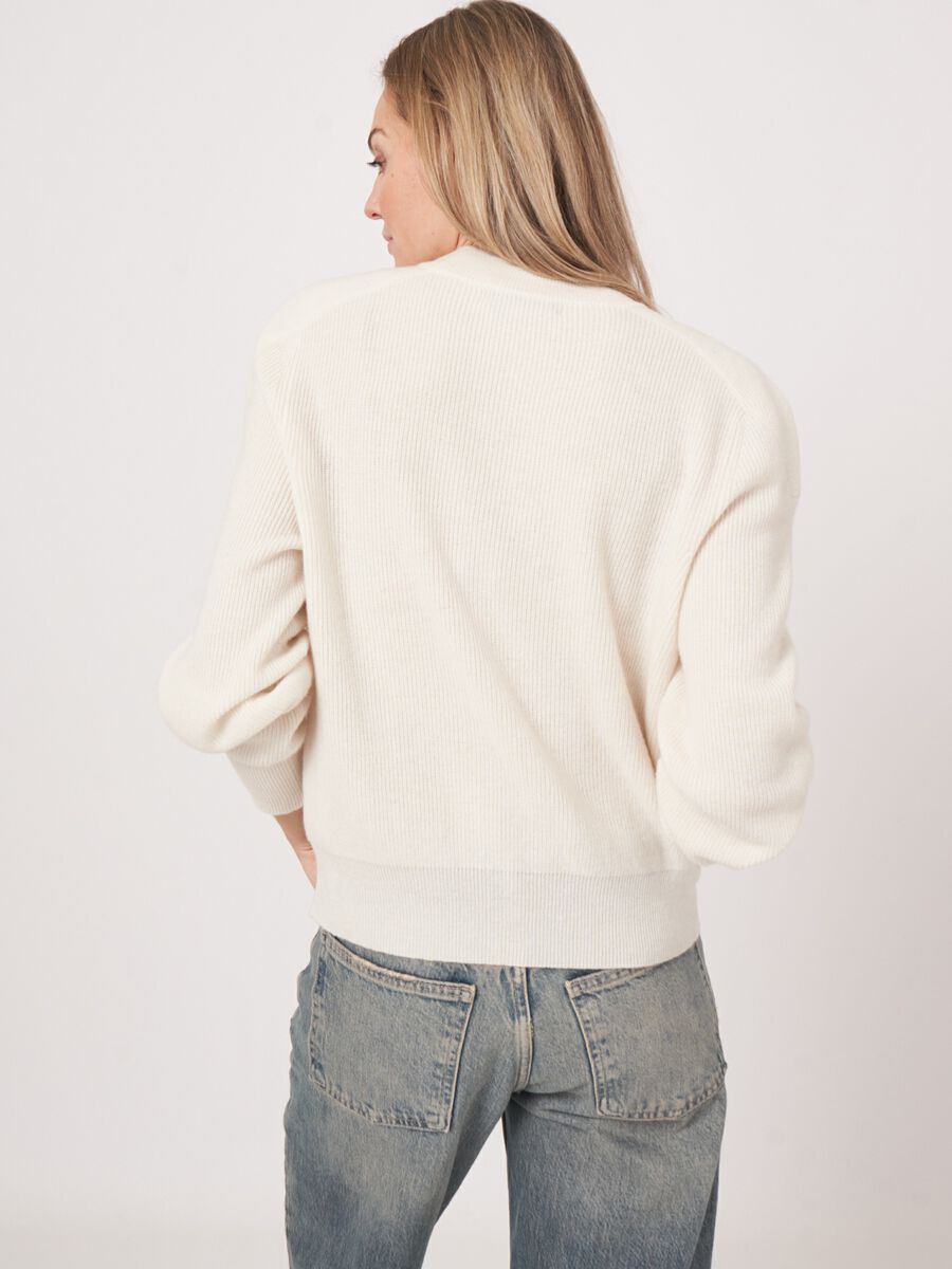 Fijn ribgebreide cashmere sweater image number 2