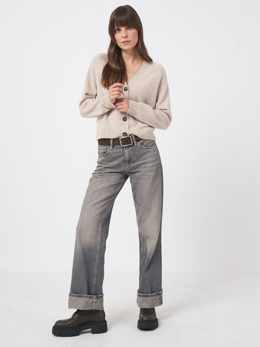 Raglan vest van biologisch cashmere image number 3