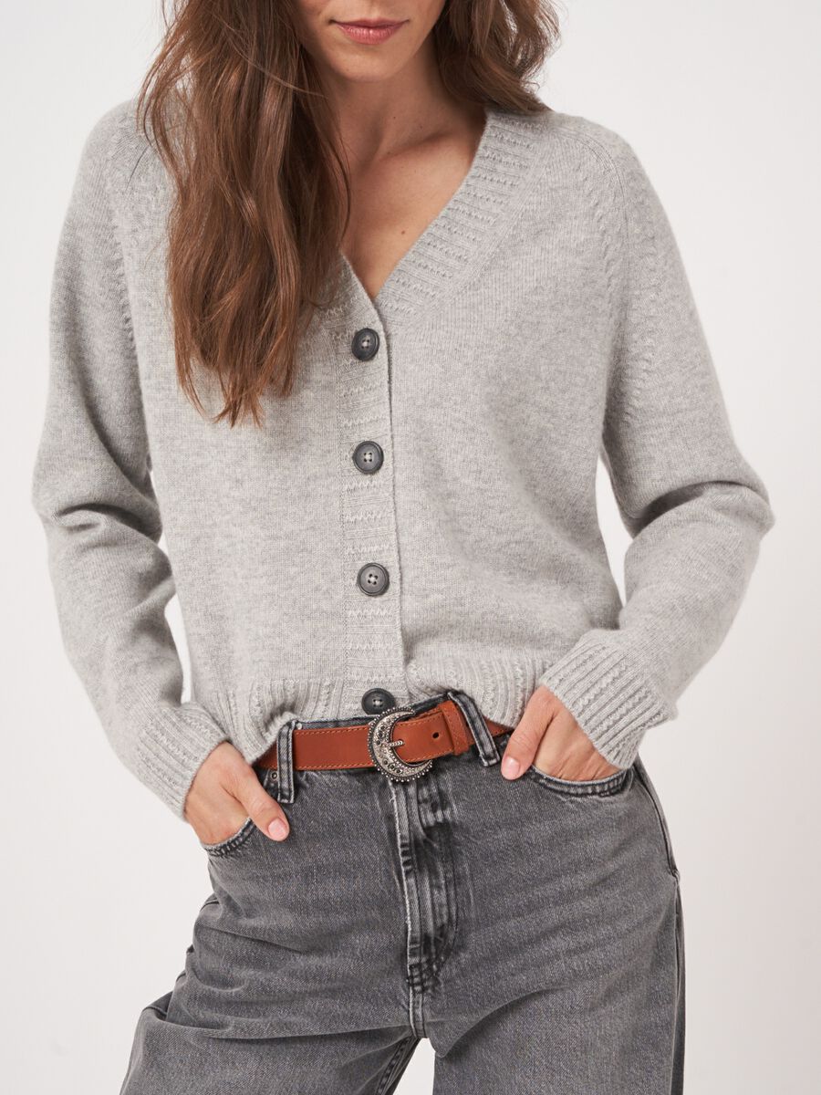 Raglan vest van biologisch cashmere image number 3