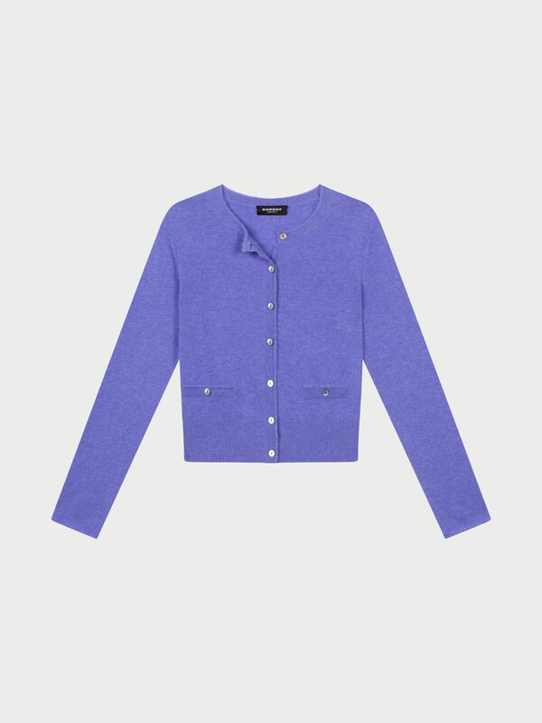 Kurzer Kaschmir-Cardigan mit Fransen f&uuml;r Damen image number 0