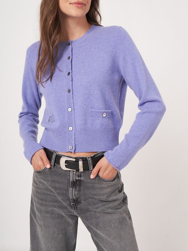 Kurzer Kaschmir-Cardigan mit Fransen f&uuml;r Damen image number 4