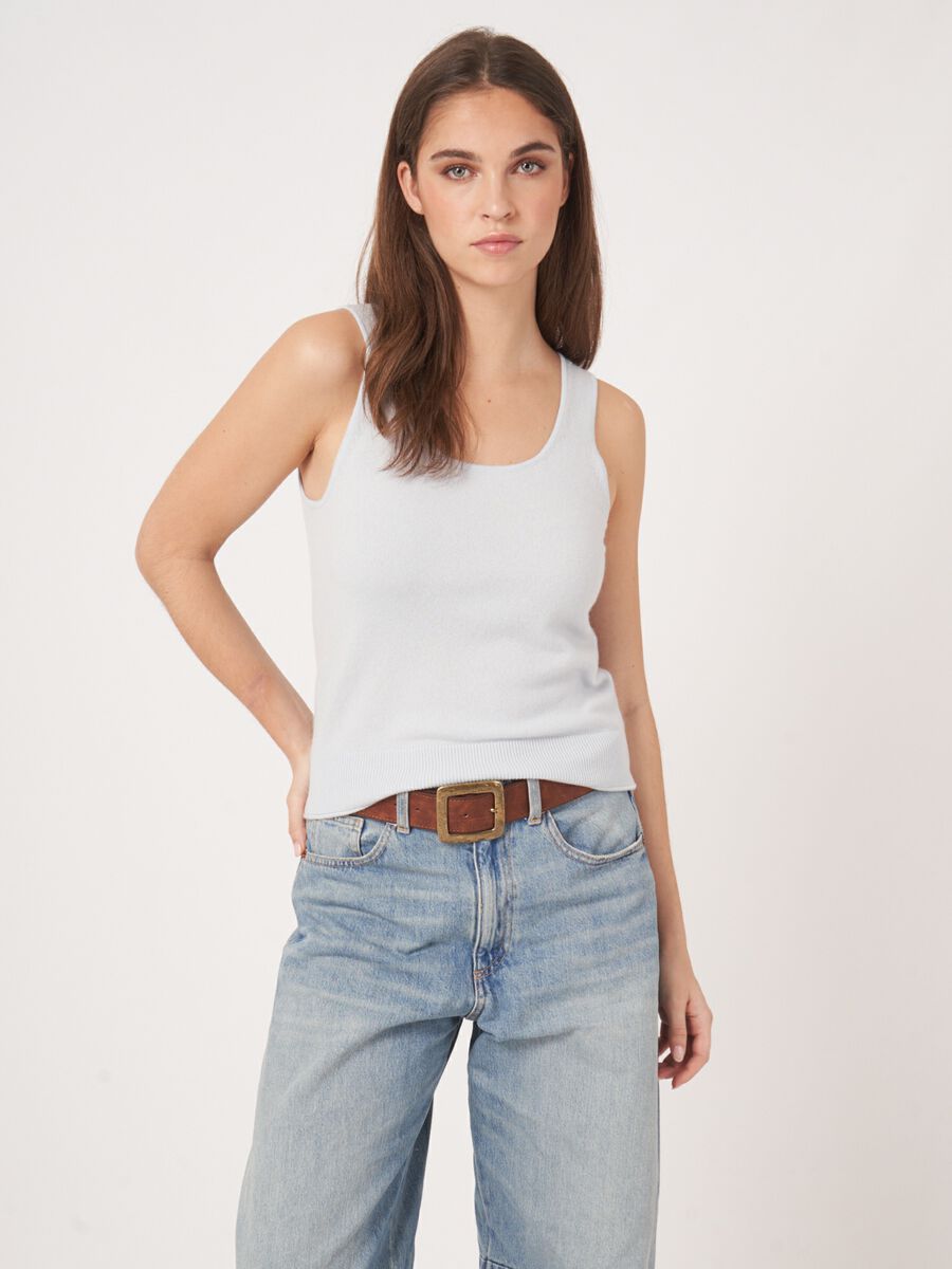 Gebreid topje van cashmere image number 1