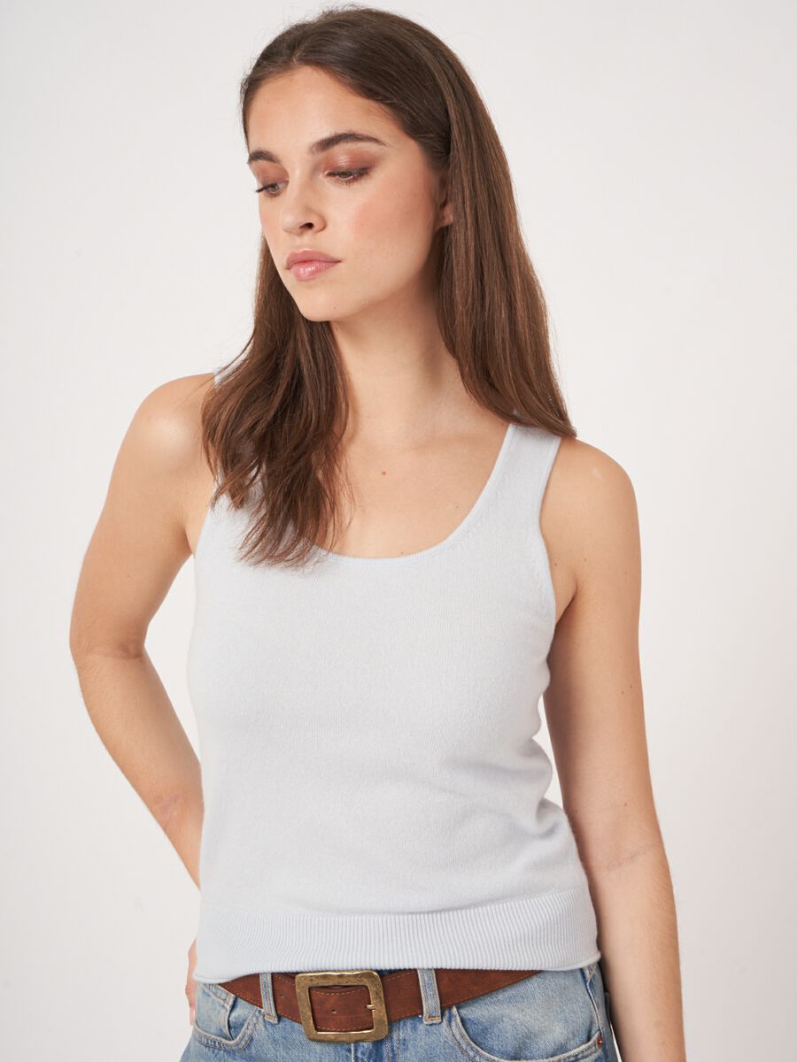 Gebreid topje van cashmere image number 2