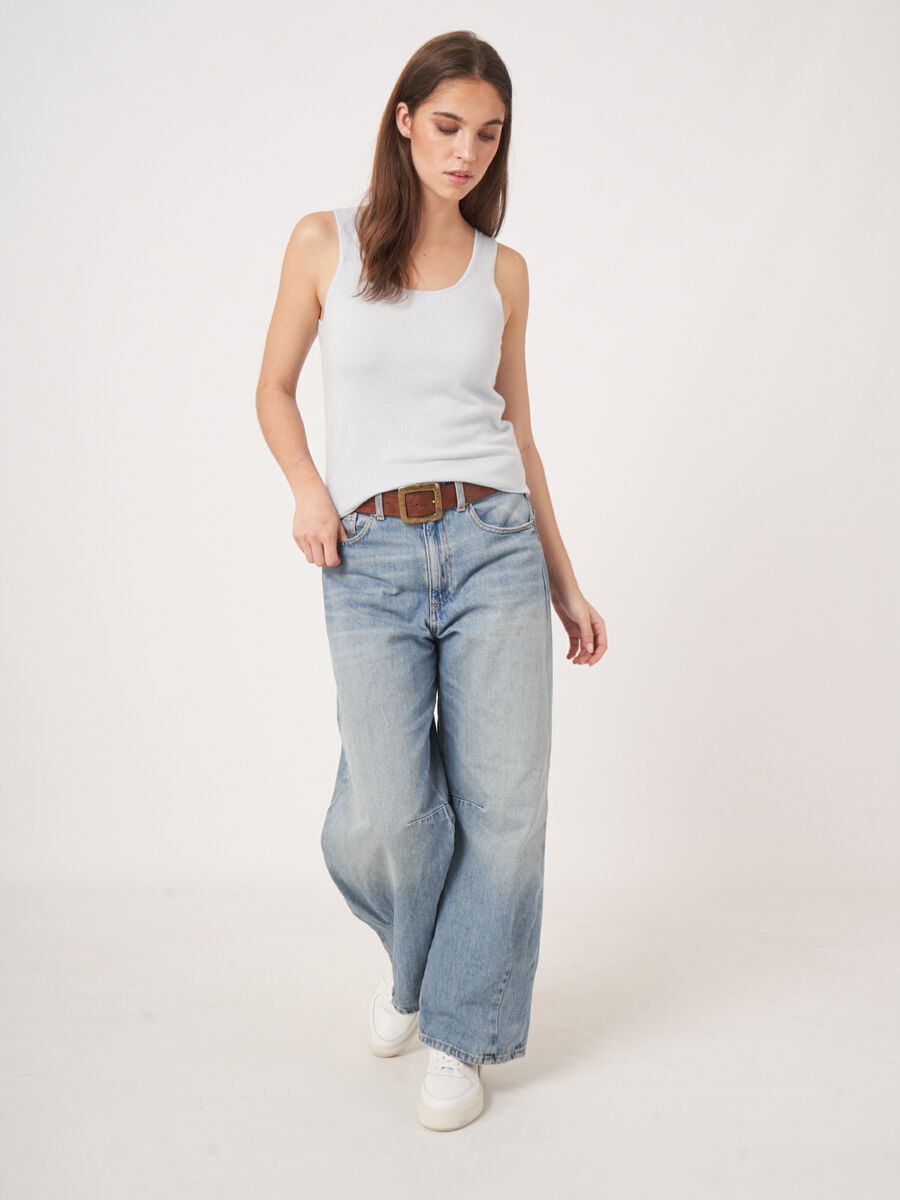 Gebreid topje van cashmere image number 4