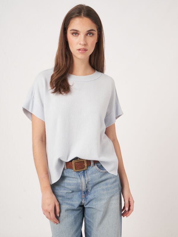 Lichte cashmere poncho-trui image number 2