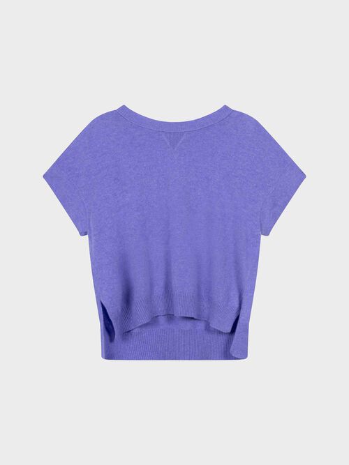 Lightweight cashmere poncho sweater
