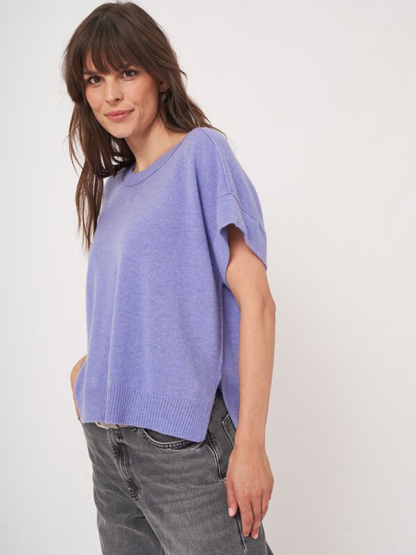 Lichte cashmere poncho-trui image number 5