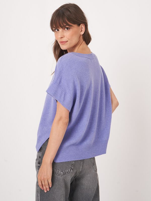 Lichte cashmere poncho-trui image number 8