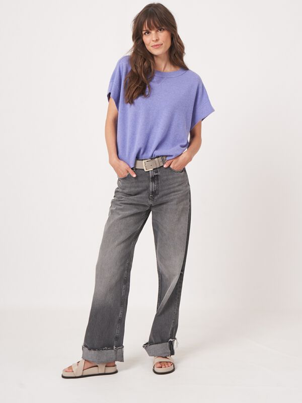 Lichte cashmere poncho-trui image number 9