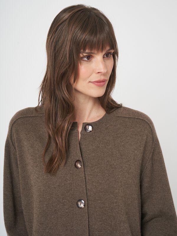 Kort kasjmier vest - boxy fit & biologisch image number 3