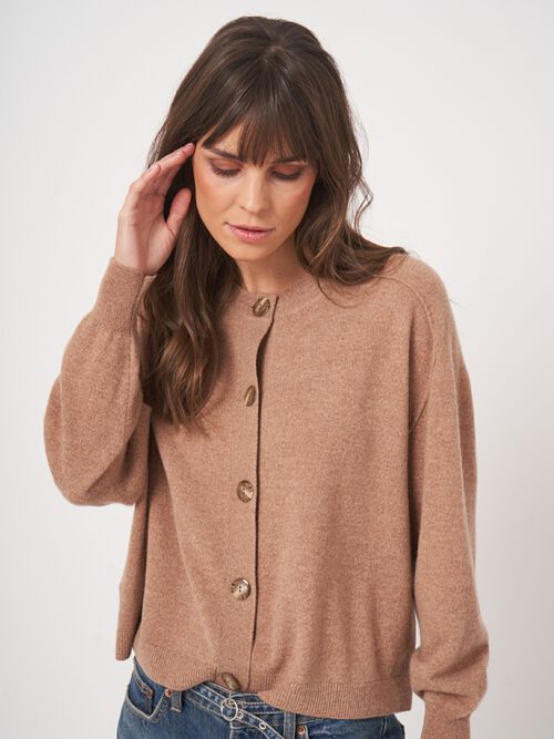 Kort kasjmier vest - boxy fit & biologisch