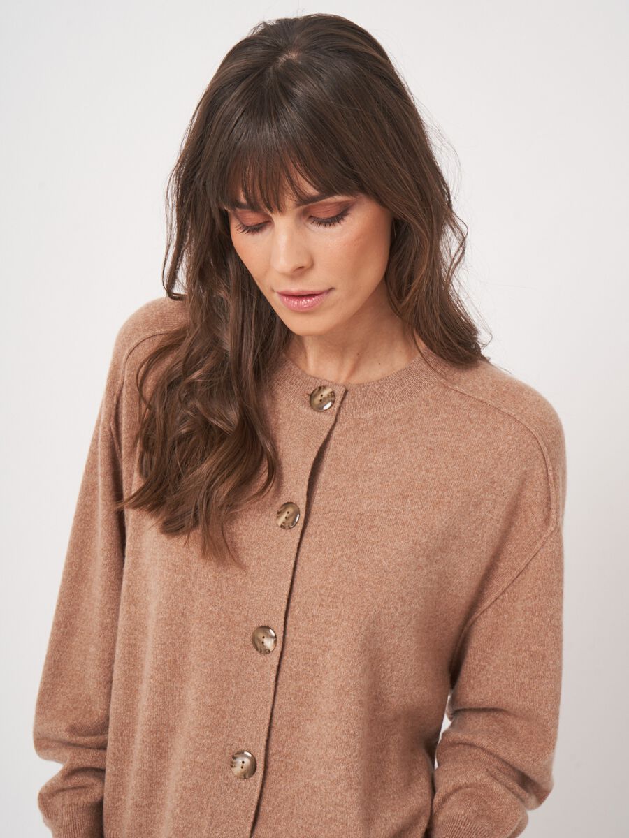 Kort kasjmier vest - boxy fit & biologisch image number 2