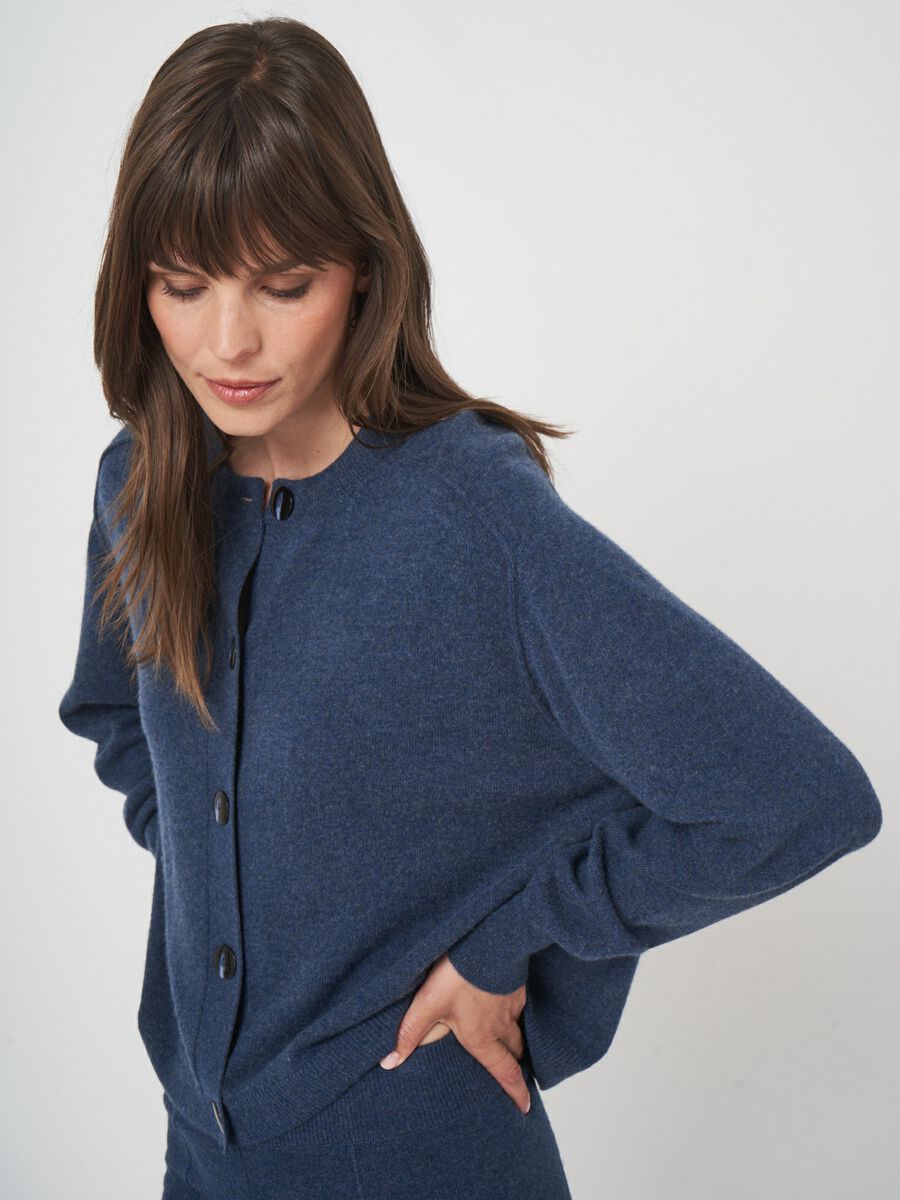 Kort kasjmier vest - boxy fit & biologisch image number 2