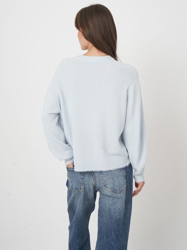 Bio-Kaschmir-Pullover mit Rundhalsausschnitt image number 4