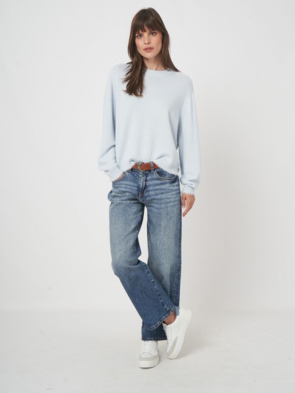 Bio-Kaschmir-Pullover mit Rundhalsausschnitt image number 5