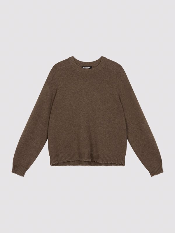 Bio-Kaschmir-Pullover mit Rundhalsausschnitt image number 5