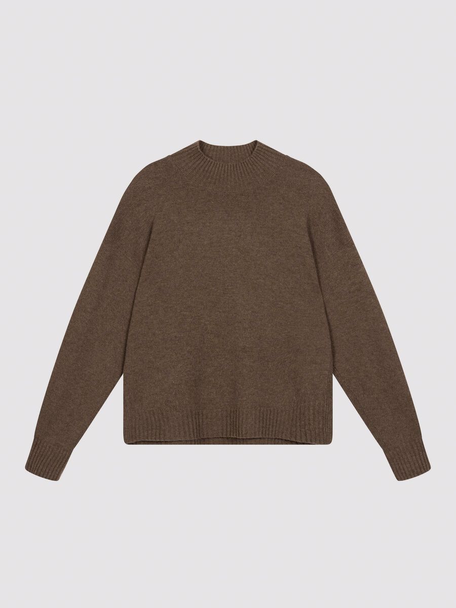 Pull en cachemire sans couture – coupe boxy image number 0