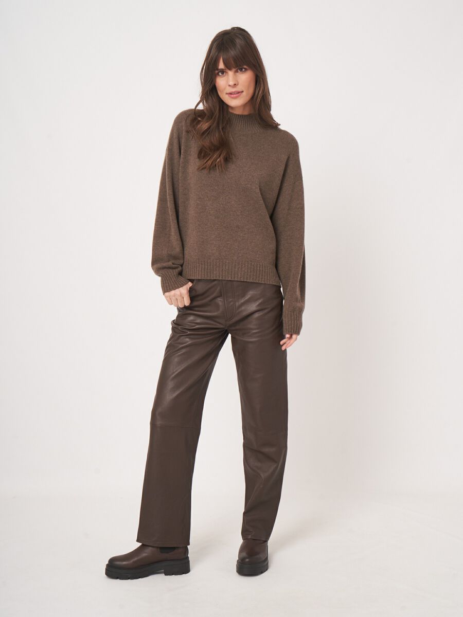 Pull en cachemire sans couture – coupe boxy image number 7