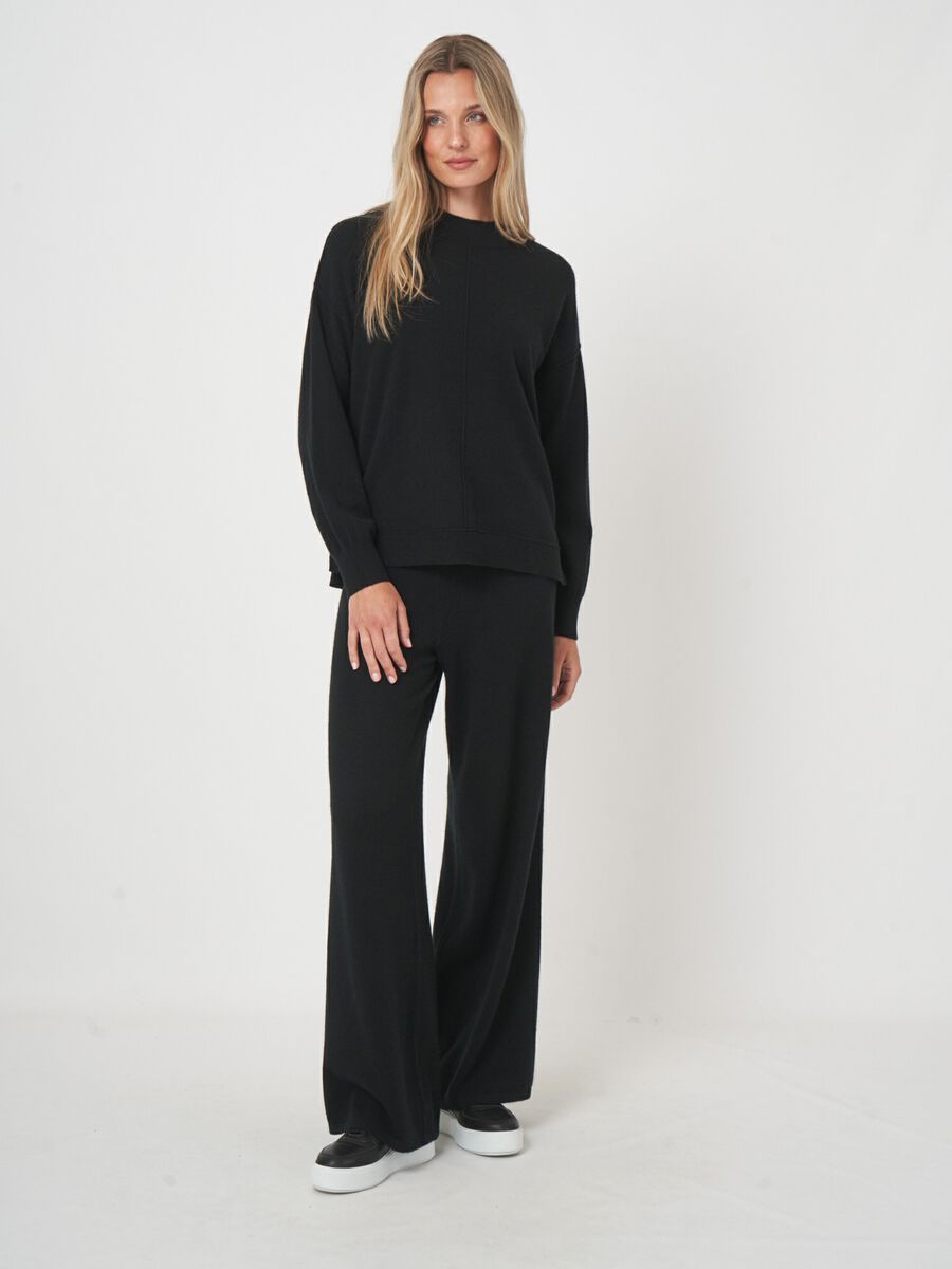 Oversized-Kaschmirpullover mit Stehkragen image number 5