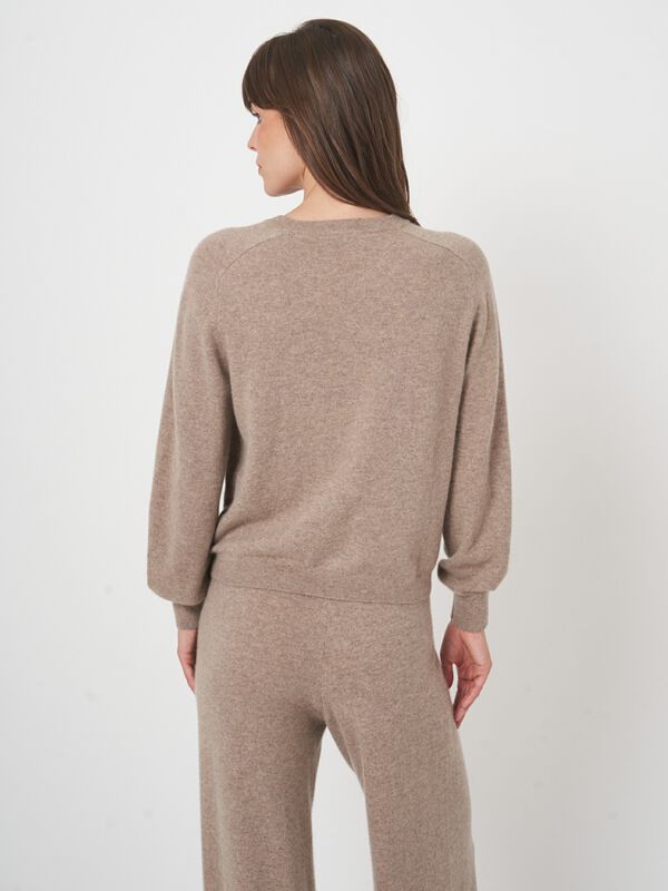 Cropped Kaschmirpullover mit Rundhalsausschnitt image number 3