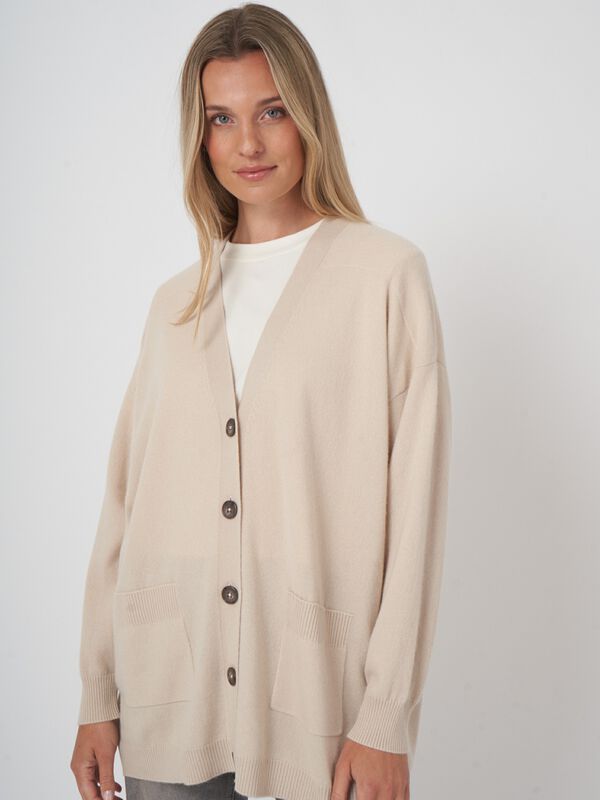 Gilet oversize en cachemire image number 1