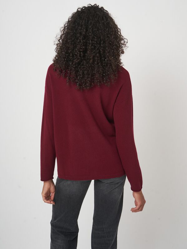 Pull à col montant en cachemire image number 3