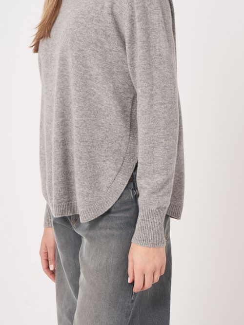 Pull en cachemire à encolure bateau