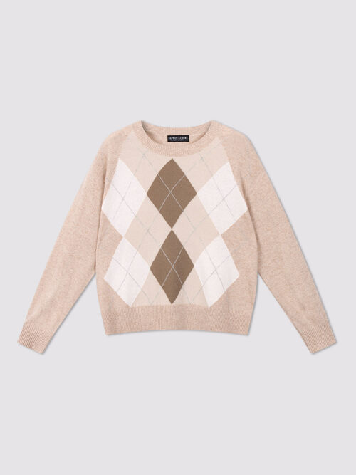 Timeless argyle cashmere sweater