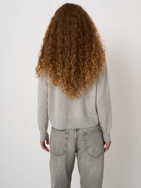 Zeitloser Bio-Kaschmirpullover im Argyle-Design image number 3