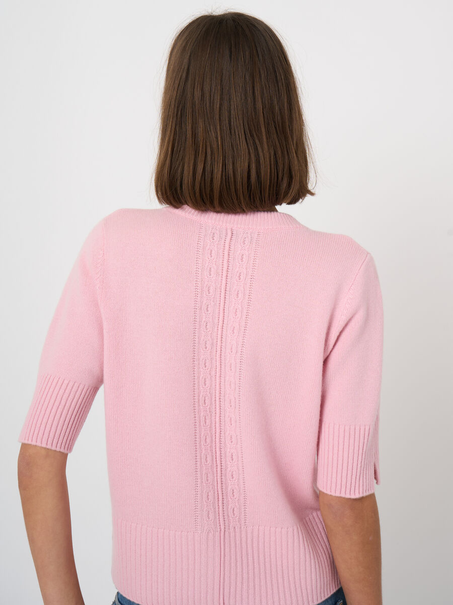 Cropped organic cashmere cardigan image number 2