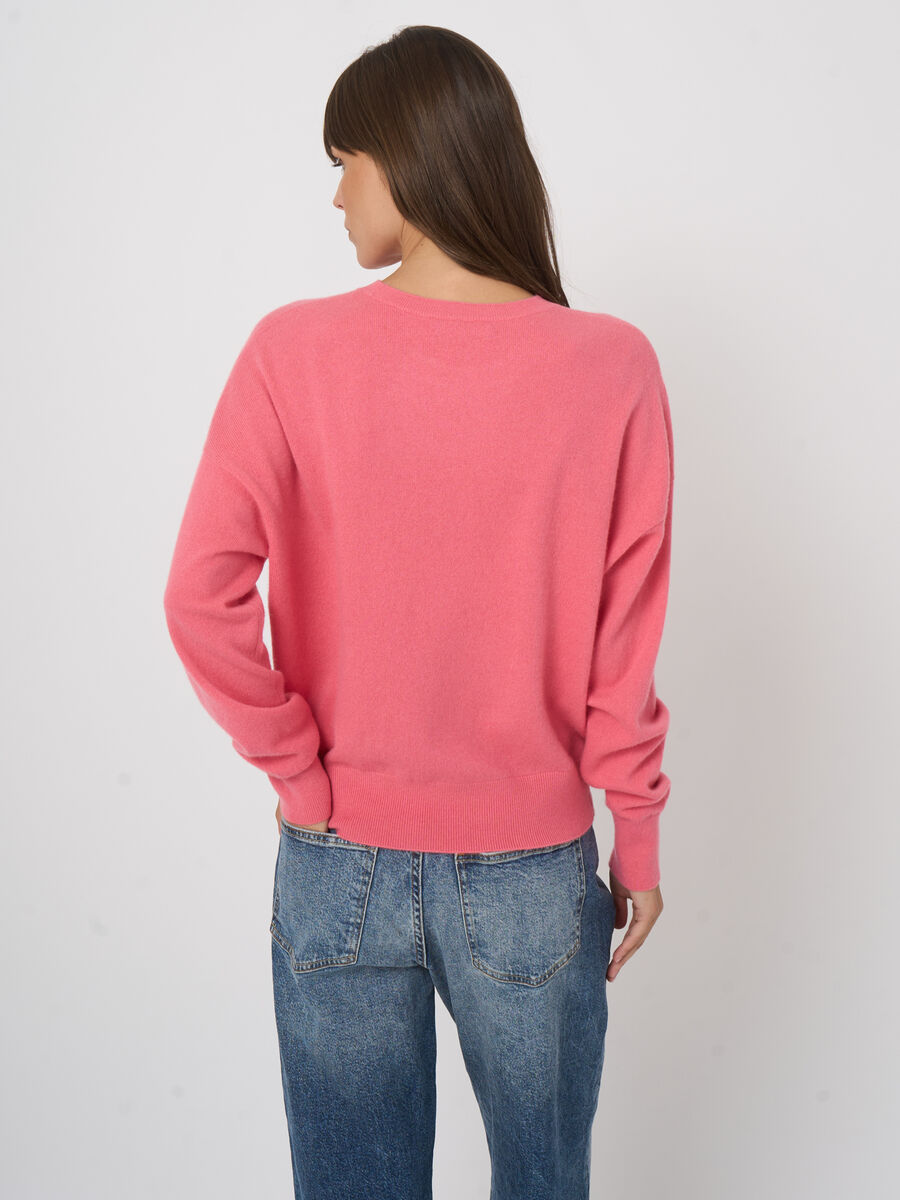 Breezy cashmere crew oversized knit image number 3