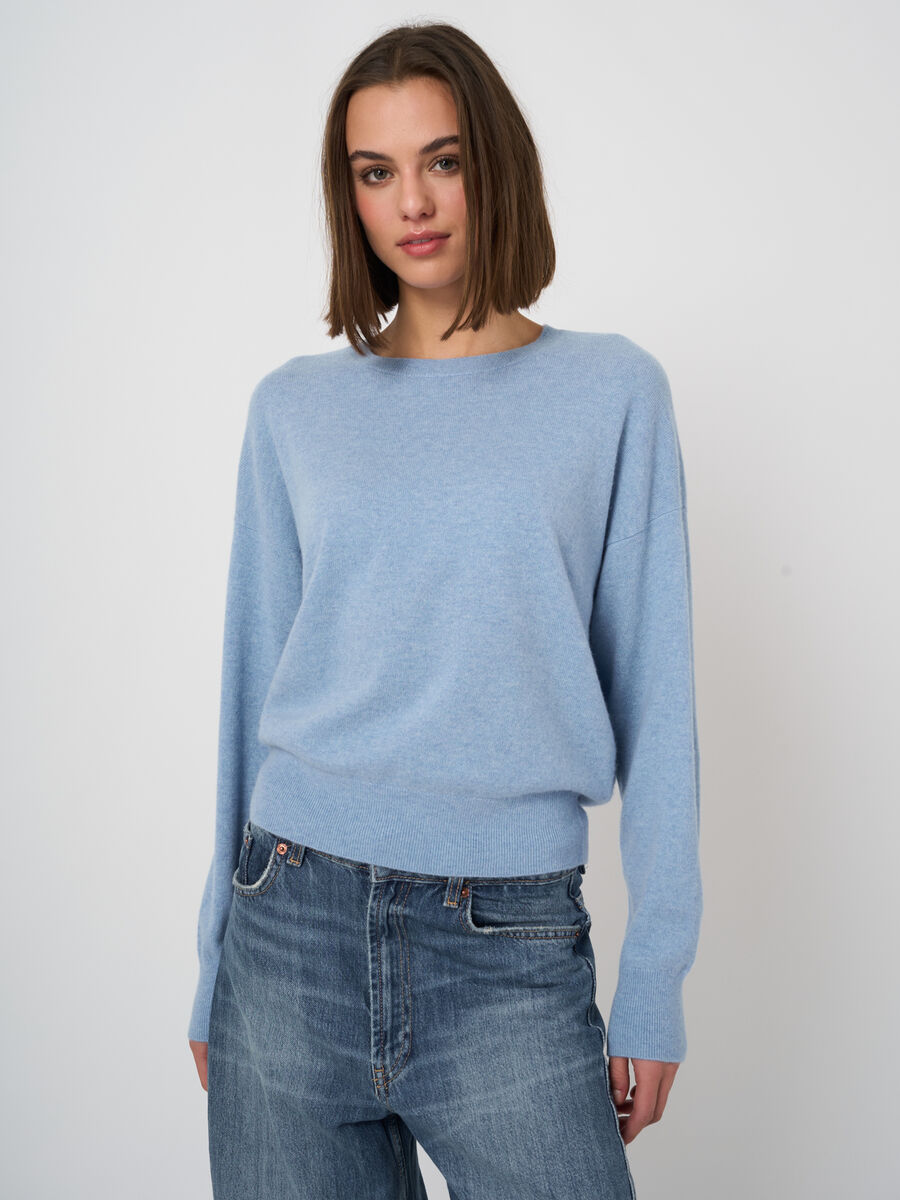 Breezy cashmere crew oversized knit image number 0