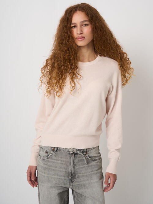 Breezy cashmere crew oversized knit