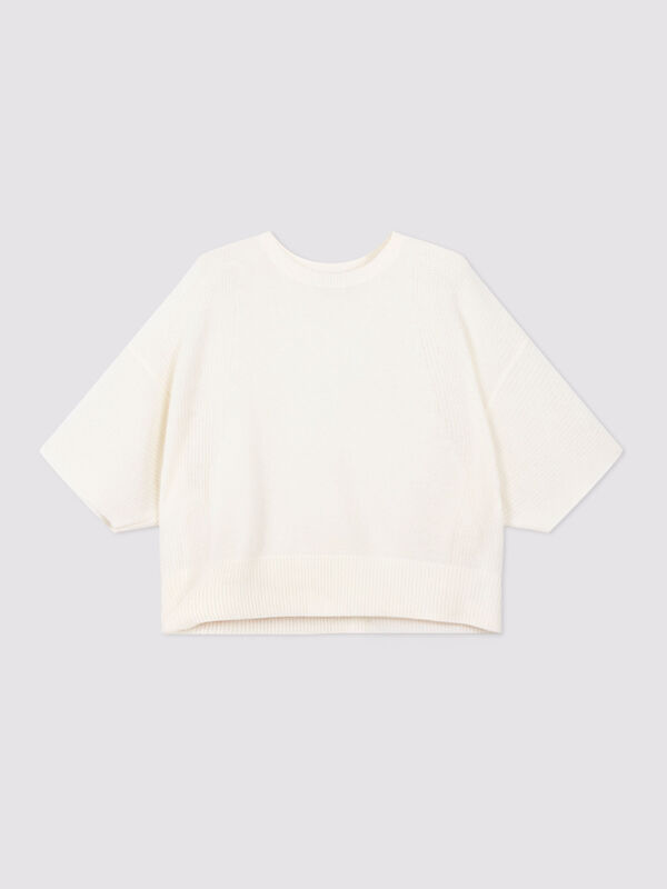 Oversized trui van biologisch kasjmier image number 1