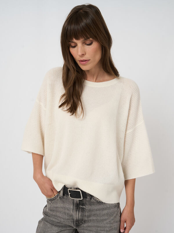 Oversized trui van biologisch kasjmier image number 3