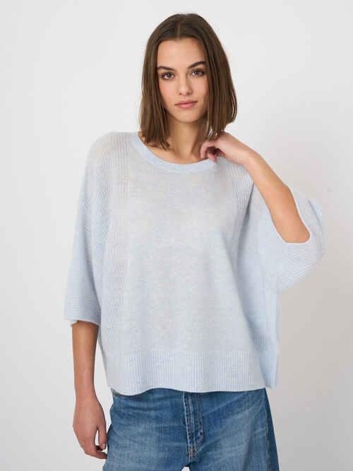 Oversized organic cashmere sweater